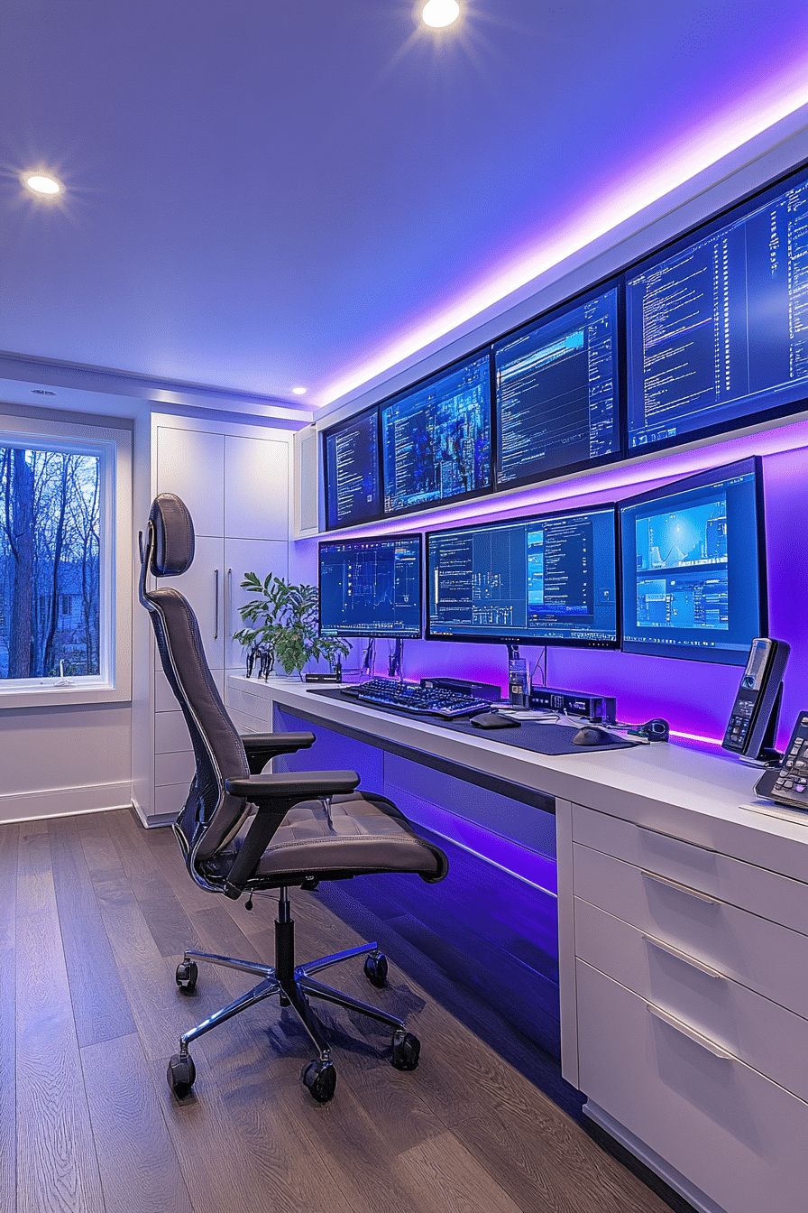 Tech/Game room design by dric interior