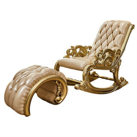 Royal Luxury Rocking Chair with Footstool